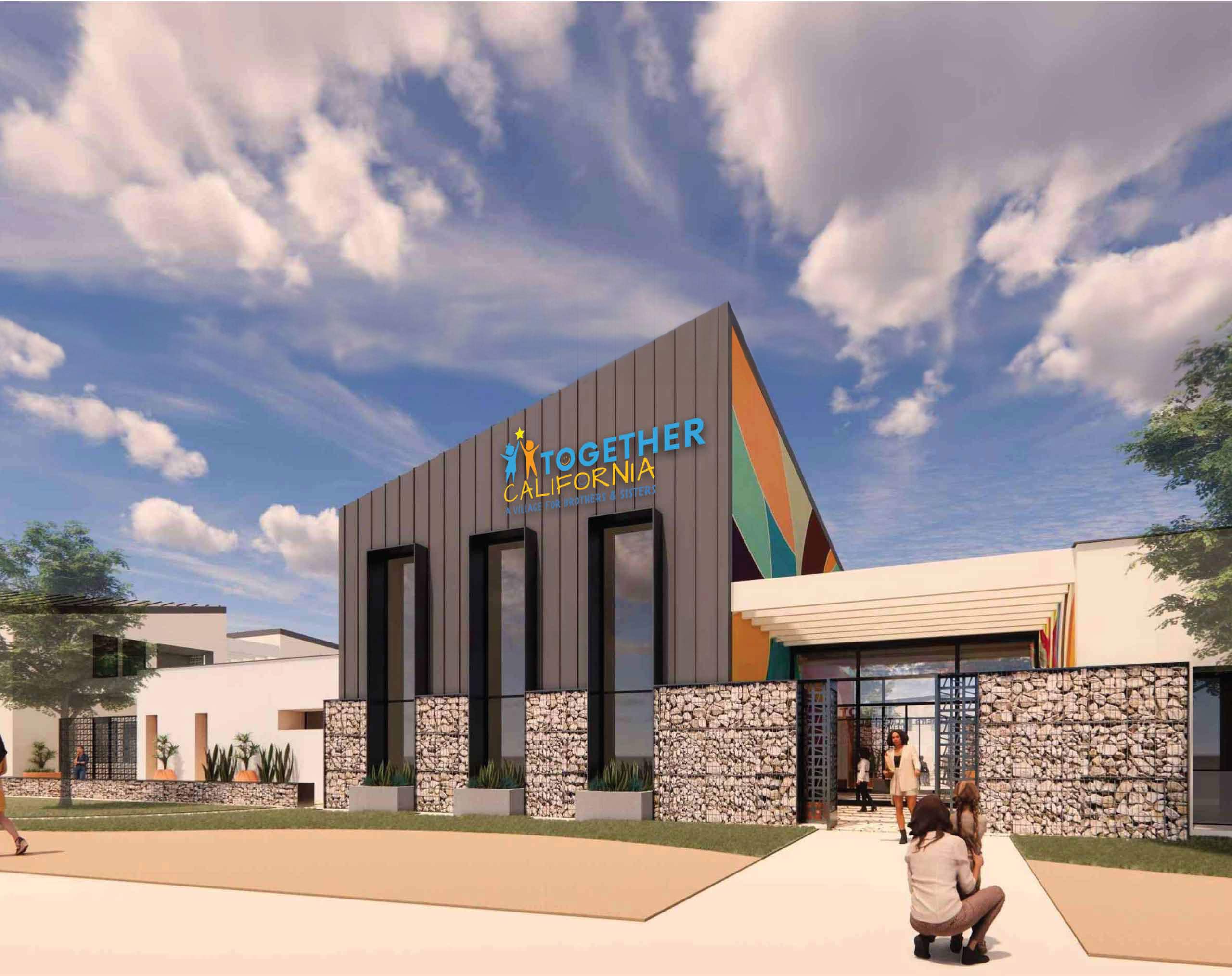 architectural rendering of foster care facility